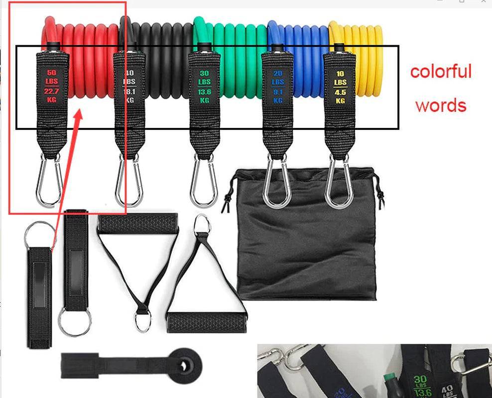 Sunday Fitness Gear Fitness Rally Elastic Rope Resistance Band set for full-body workouts