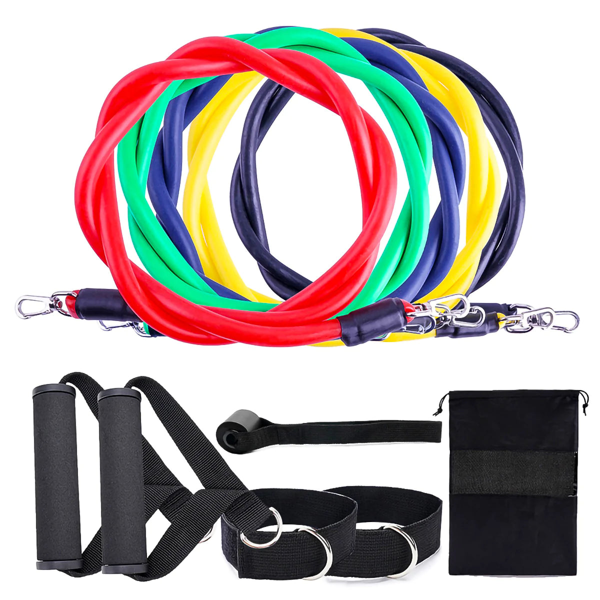 Sunday Fitness Gear Fitness Rally Elastic Rope Resistance Band set for full-body workouts